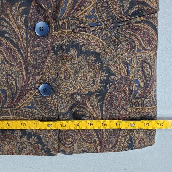 Escada Brown Paisley Blazer - Picture 9 of 9